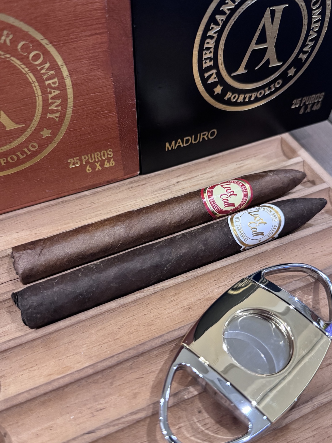 AJ Fernandez Last Call Habano Flaquitas 실제 제품 사진